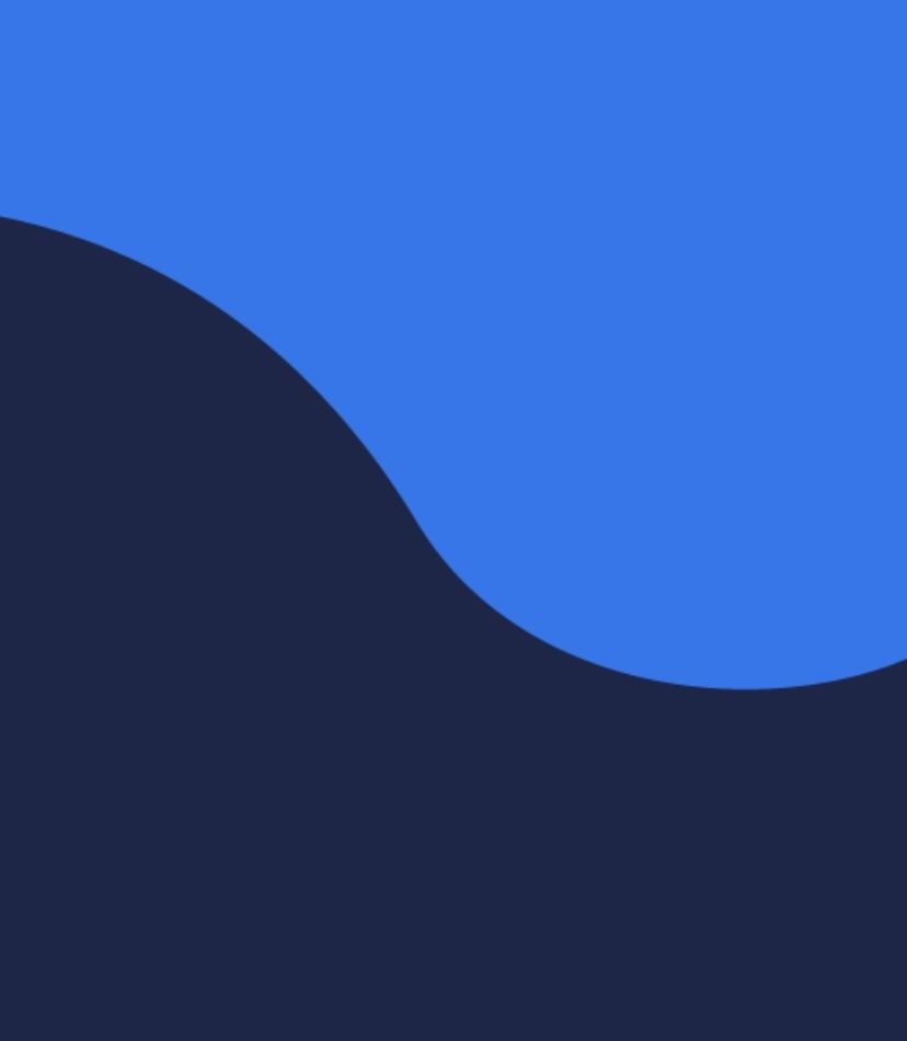 Abstracte blauwe vormen als achtergrond van de mobiele hero.