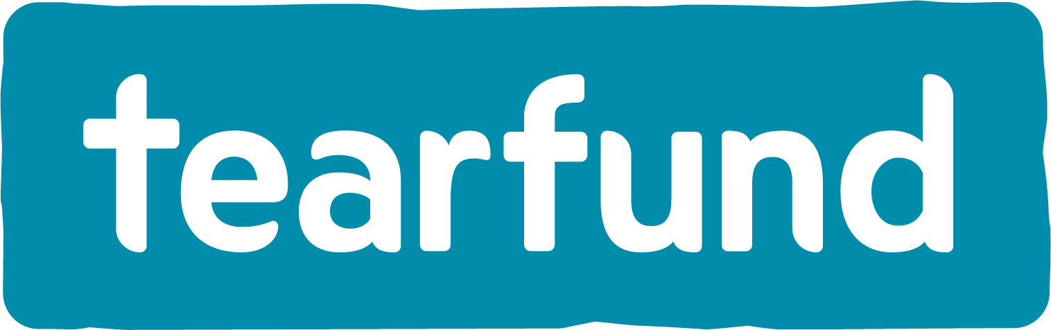 Logo van Tearfund.