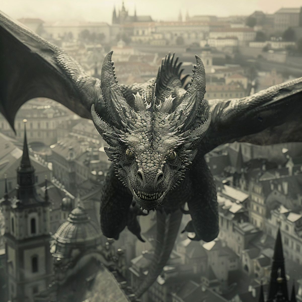 Een draak die 666 symboliseert.